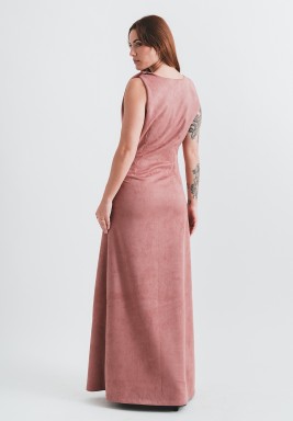 Blush Suede Dress