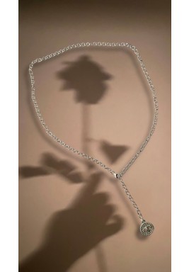 Silver Ain Necklace - Adjustable Length