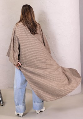 Mocha Beige Summer Moderna Bisht