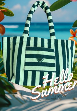 Green Beach Bag