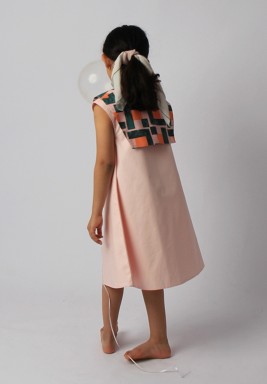 Cotton Candy Dress and Collar Set