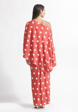 Washed Red Pol-Ka Dot Summer Set