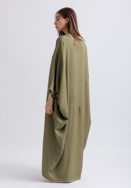 Olive V-Neck Kaftan 