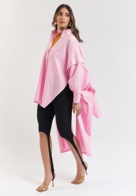 Pink Asymmetric Shirt