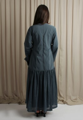 Blue Low Waist Fit Dress