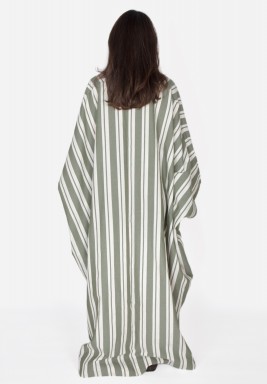 Stripped Green Kaftan