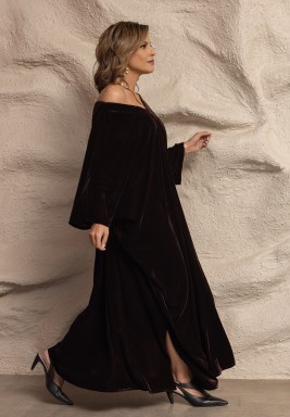 Brown V kaftan