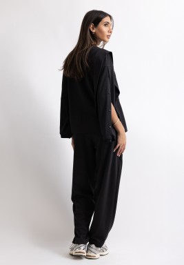 Black Relaxed Fit Sweater