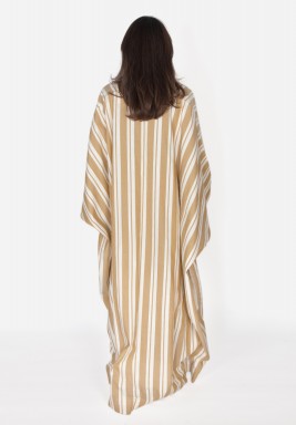 Stripped Yellow Kaftan