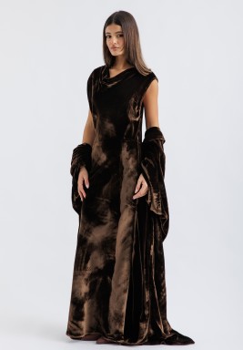 Chocolate Velvet slip Dress