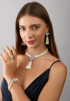 Pearl of Lail Tassel-Silver