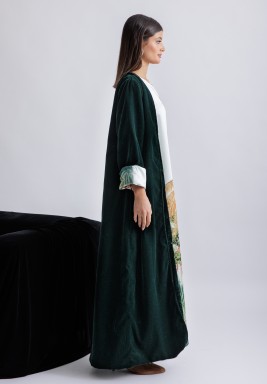 Velvet Bisht Fully Lined with Silky & Velvet Dress