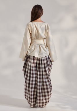 Top with Wide Leg Pants