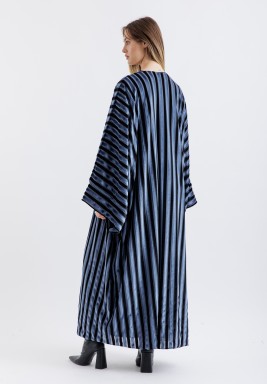 Two Toned Velvet Wrap Kaftan