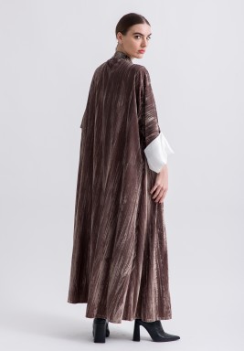 Signature Glam Etoupe Kaftan - Embroidered & Sequined