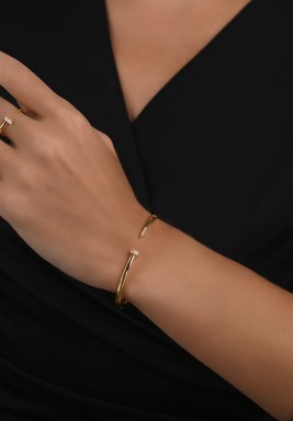 Dual Essence Bangle Set- Gold
