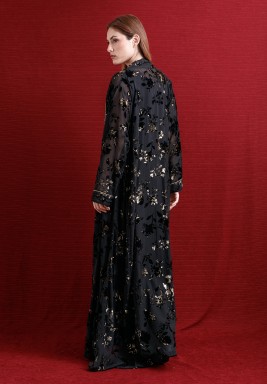 Midnight Black Royal Embroidered Set