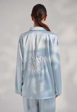 Two-Piece Embroidered Silk Set 