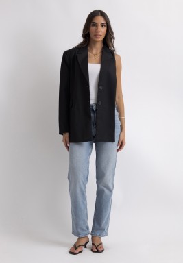 Blazer with Detachable Sleeve 