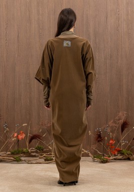 Butterfly Cut Tasseled Velvet kaftan