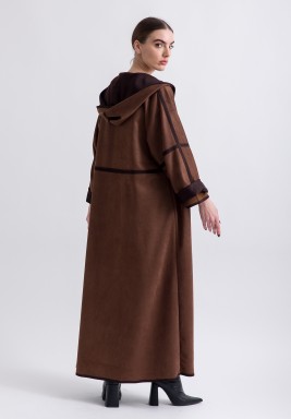 Brown Suede 2 Piece Set