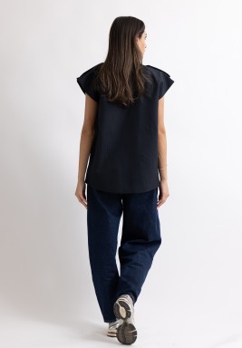 Navy Blue Tailored Vest