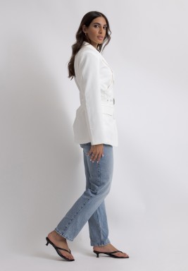 White Office Blazer