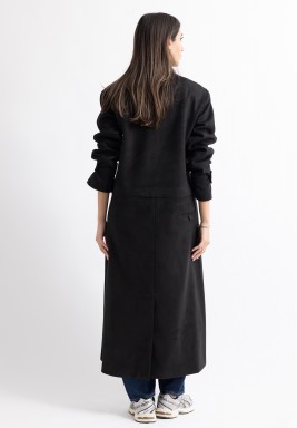 Black Suede Coat 