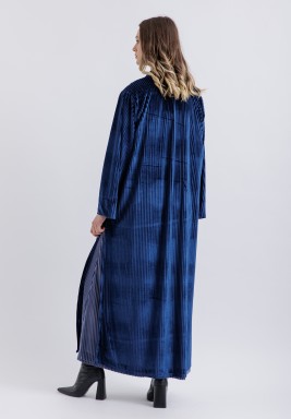 Blue Velvet Layered Kaftan
