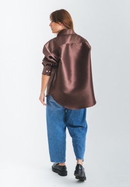 Brown Oversized Shirt