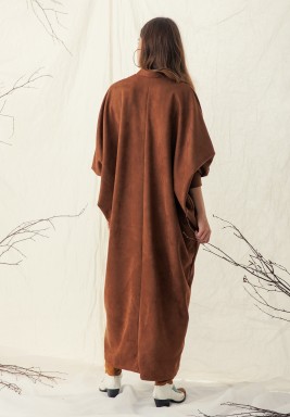 Camel Suede Kaftan 