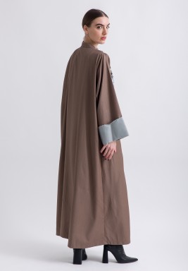 Brown Kaftan with Elevated Embroidery