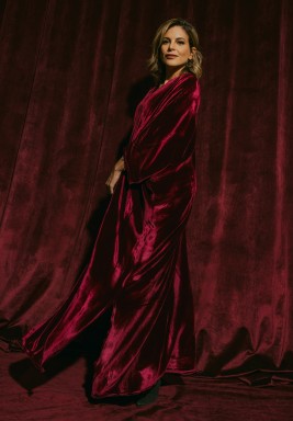 Burgundy V Kaftan
