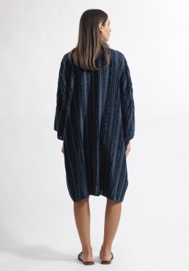 Navy Honolulu Bisht and Shorts Set