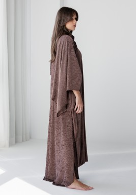 Brown Twisted Shall kaftan