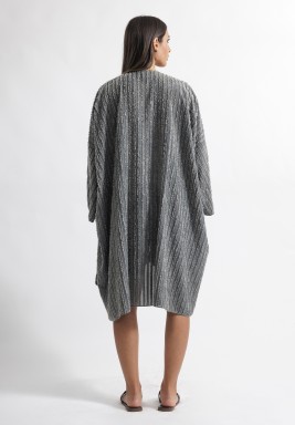 Grey Honolulu Bisht and Shorts Set