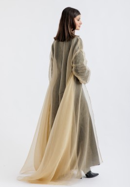 Velvet and Tulle Kaftan Set