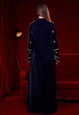 Navy Blue Long Couture Aura Set 