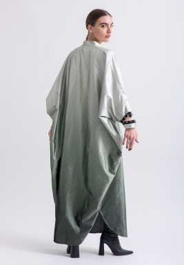 Ombre Velvet Intricate Hook Detail Kaftan