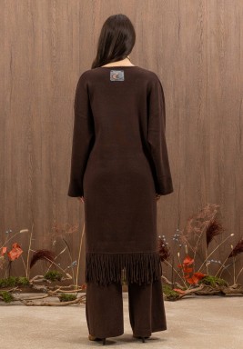 Brown Fringe Soft Set