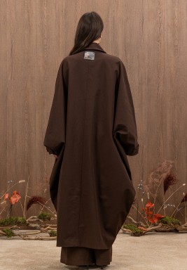 Brown Casual Kaftan Set