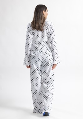 Black and White Top and Pants Set