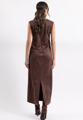 Espresso Suede Dress 