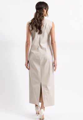 Sand Leather Dress 