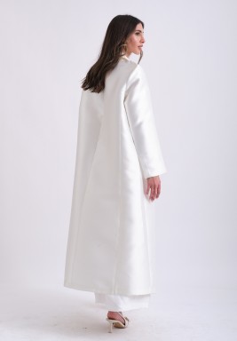 White Dress & Blazer Set