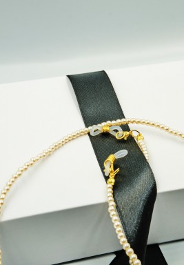 BL Nude Pearls Beaded Eyeglasses Chain