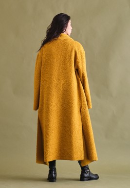 Mustard Teddy Trench Coat