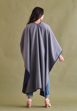 Grey & Navy Cape 