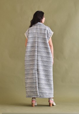 Grey Sleeveless Bisht