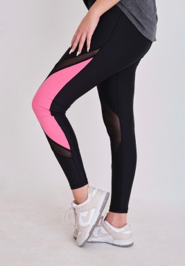 Fierce Black & Pink Leggings